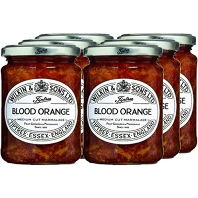 Image of Wilkin &amp; Sons Tiptree Blood Orange Marmalade Case / 6 x 340g Medium Cut/Vegetarian, Vegan, Coeliac Friendly/Gluten Free