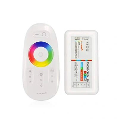Image of WELSUN Touch Screen LED RGB/RGBW Controller 2.4G Wireless DC12 24V RF Remote Control For Strip