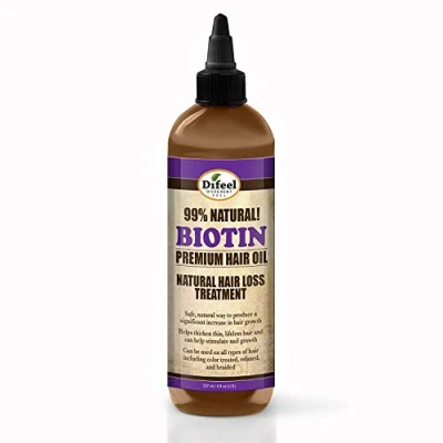 Image of Difeel 99% Natural Premium Hair Oil Biotin Volumizing and Thickening 237 millilitres