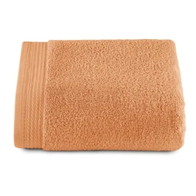 Image of RIZO Top Towel Set of 1 Shower Bath Towels 100% Combed Cotton 600 g/m2 Measure 70 x 140 cm Papaya