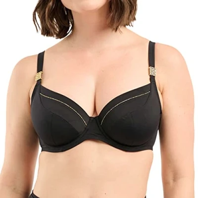 Image of Sans Complexe Women&#039;s Speekaboo Shape Underwired Bikini top, Black, 95E