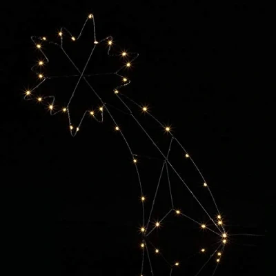 Image of led Christmas Decorations Indoor/Outdoor Battery Operated IP44 Rating Star, Shooting Reindeer 29.5 x 31 cm Star 1