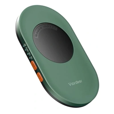 Image of Vaydeer Ultra Slim Mouse Mover, Air 3 Jiggler with Adjustable Interval Timer, Undetectable &amp; Noiseless, Simulates Realistic Movement, Driver Free Shaker for Keeping The PC Active (Dark Green)