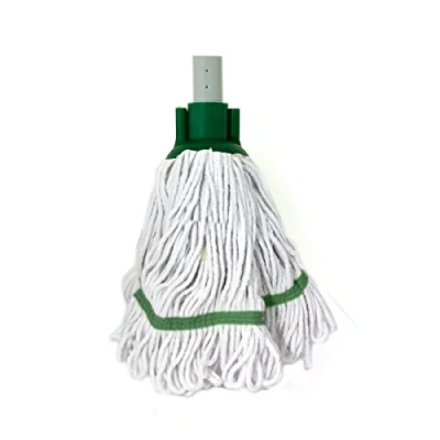 Image of Bentley Industrial HR/BS.35/G Mini Blended Socket Cotton Mop with Cap and Banding, Green