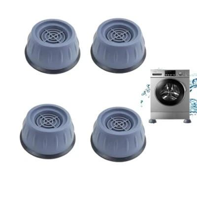 Image of JJiaoLinin Washing Machine Feet Pads, 4PCS Universal Anti Vibration Mat Slip Noise Cancelling Rubber Pads for Dryer,Dishwasher