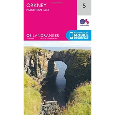 Image of Landranger 5 Orkney Northern Isles Map With Digital Version