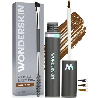 Image of Wonderskin Dream Brow Eye Gel, Waterproof Eyebrow Filler, Long Lasting Mascara, Transfer Proof Brown Tinted Gel (Brunette)