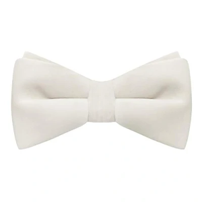 Image of King &amp; Priory Luxury Ivory Velvet Bow Tie