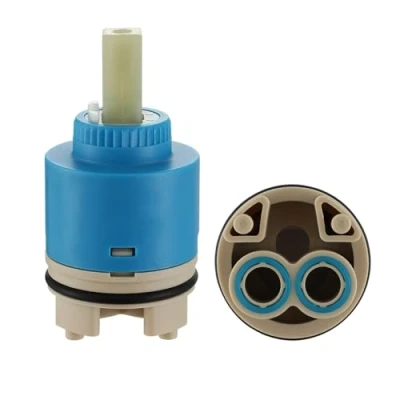 Image of Muxios 40MM Tap Cartridge, Ceramic Faucet Disc Cartridg Valve, Mix Inner Cartridge Replacement for Bathroom Kitchen