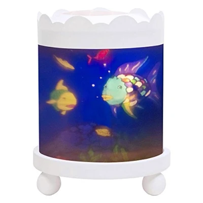 Image of Trousselier Rainbow Fish Night Light Magic Carousel Lantern Projector White