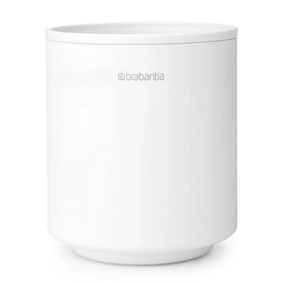 Image of Brabantia Mindset Toothbrush Holder for Multiple Toothbrushes Non Scratching Easy to Clean Corrosion Resistant Metal Bathroom Accessory Organiser Infinite Grey 9.4 x 8.1 cm