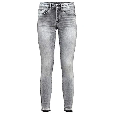 Image of G STAR RAW Women&#039;s 3301 Mid Skinny Ankle Jeans, grey (faded seal D15943 A634 C274), 27W / 32L