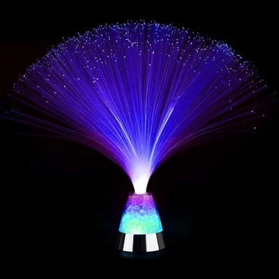 Image of The Glowhouse Fibre Optic Ice Crystal Lamp 13.5&quot; Brand Premium (Colour Changing) Batteries Included