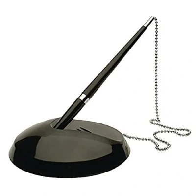 Image of Q Connect Reception Pen with Chain and Base KF00233