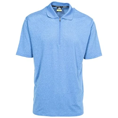 Image of Trespass Maraba, Blue Marl, XS, Quick Dry Antibacterial T Shirt with UV Protection for Men, X Small,