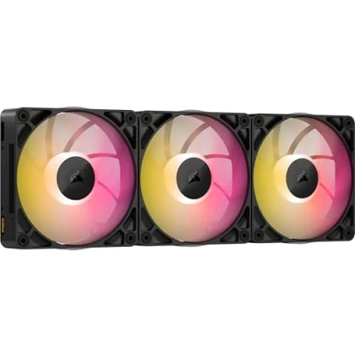 Image of CORSAIR iCUE LINK RX120 MAX RGB 120mm PWM Thick Fans with System Hub High Static Pressure Magnetic Dome Bearing Triple Pack Black