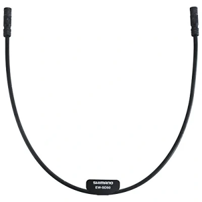 Image of SHIMANO Unisex_Adult 2090318605 Power Cable, Black, 25 x 3 cm