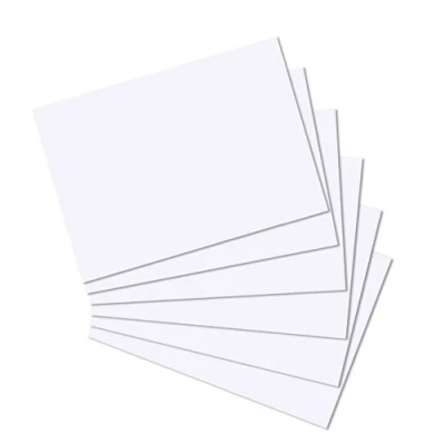 Image of White Card A5. Blank Card. Pack of 80 Sheets