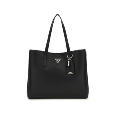 Image of Guess Meridian Girlfriend Tote bag, Women&#039;s, Size: One Size, Black