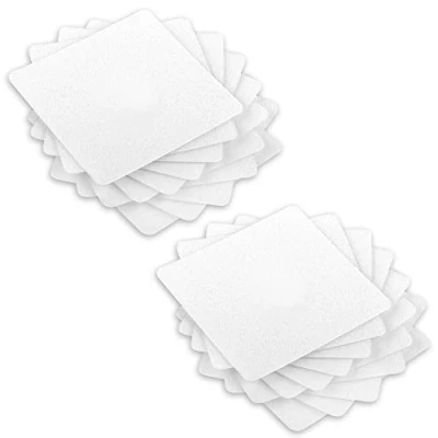 Image of ECENCE non slip pads shower &amp; bathtub, set of 24x inlays, bathtub insert Transparent self adhesive, bath mat slip, easy to remove, stair film, protection