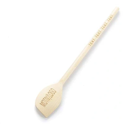 Image of tuuli Kitchen Wooden Cooking Spoon with Personalised Laser Engraving Ideal Present 30 cm