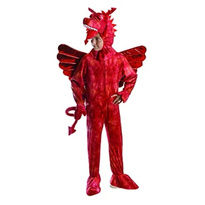Image of Bristol Novelty CC572 Dragon Costume, Unisex Child, Red, Age 6 8 Years Old
