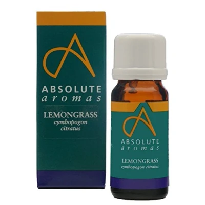 Image of Absolute Aromas Lemongrass Essential Oil 10ml 100% Pure, Natural, Steam Distilled, Undiluted, and Cruelty Free for use in a Diffuser Aromatherapy Blends