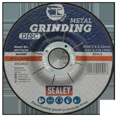Image of Sealey Grinding Disc Ø115 x 6mm Ø22mm Bore