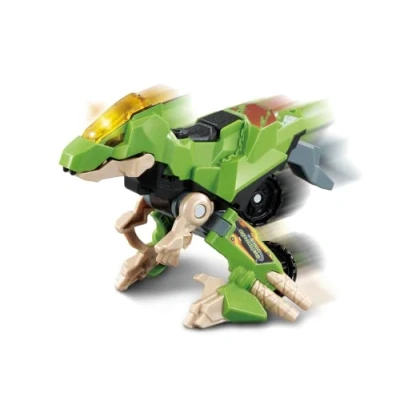 Image of Switch &amp; Go Dinos Burnout the Velociraptor Kids Toy, Interactive Dinosaur Toy Switches Into a Car, 2 In 1 Educational Toys for Boys Girls 3, 4, 5, 6+ Year Olds, English Version