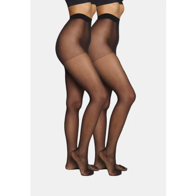 Image of Vero Moda Vmlove Tights 20 DEN 2 PACK Tights, Women&#039;s, Size: S/M, Black