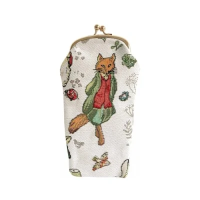 Image of Signare Tapestry Glasses Case for Women Eyeglass with Beatrix Potter Peter Rabbit Design (Mr Tod, GPCH BP MRTOD)