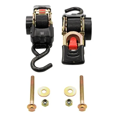 Image of Camco Retractable Transom Tie Down Strap Secures Your Boat While Traveling Bolt On Design 1,500 lb. Break Strength Measures 1 W, 5 ½ ’ L Durable &amp; Corrosion Resistant (50032)
