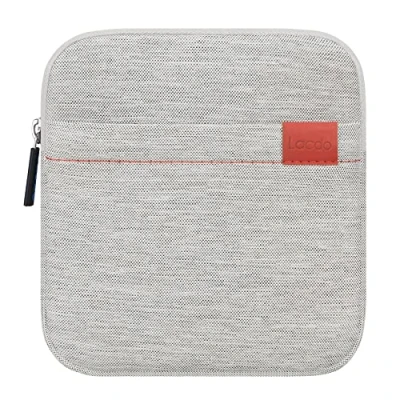 Image of Lacdo Shockproof External CD DVD Hard Drive Sleeve Bag Pouch for Burner Player Writer Blu Ray Apple USB SuperDrive, VersionTech/Asus/Dell/LG/HP Portable Protective Storage Carrying Case, Gray