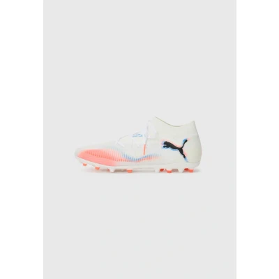 Image of PUMA Unisex Future 8 PRO MG Soccer Shoe, White Black Glowing RED, 10 UK