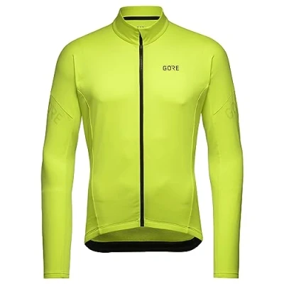 Image of GORE WEAR Men&#039;s Thermal Cycling Jersey, C3, Neon Yellow, XXL