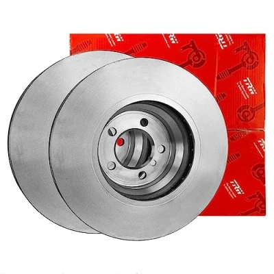 Image of 34206797605, 34206898719, 6797605, 6898719 brake disc TRW DF6602S 345mm 24mm 5 120mm Vented, two part High carbon BMW: 3 Saloon