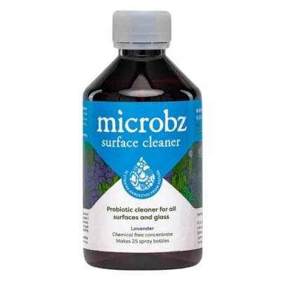Image of MICROBZ Surface Cleaner 250ml Concentrate Makes 25 Bottles Natural Probiotic All Purpose Multi for Home Kitchen &amp; Bathroom, Eco Friendly Cleaning Solution, Pets Children Safe