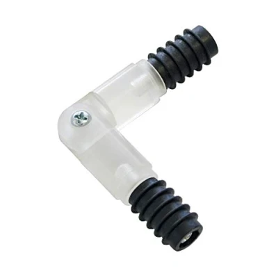 Image of Gardinia Corner Connector for Curtain rods with a Diameter of 16 mm, Transparent, 10.5 cm, ABS, 10,5 cm
