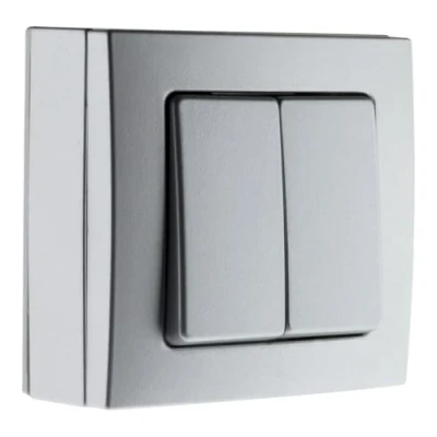 Image of Va &amp; Vient Double 10A Saillie Borne Auto Bel&#039;Vue Chrome