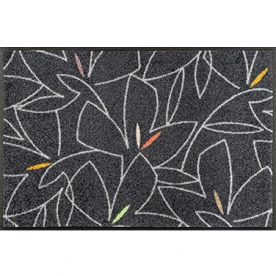 Image of Wash+Dry Linostre Door Mat 50 x 75 cm Grey Inside and Outside Washable