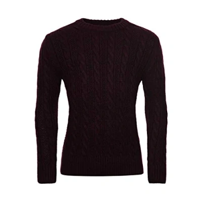Image of Superdry Jacob Crew Sweater XX Large Bright Buck Burgundy Twist