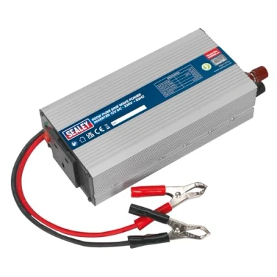Image of Sealey Power Inverter Pure Sine Wave 600W 12V DC 230V 50Hz