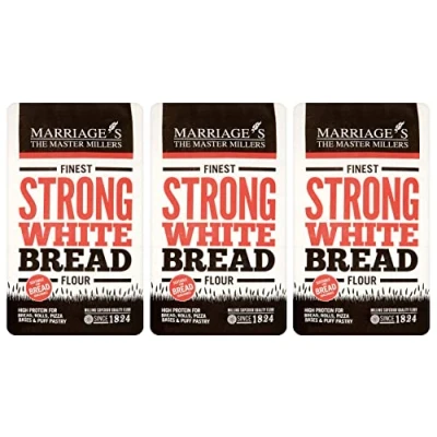Image of Marriages Finest Strong White Bread Flour, 1.5kg (Pack of 3)