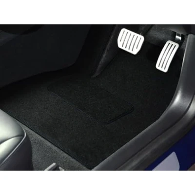 Image of Car Mat Set Compatible With Citroen C4 Picasso (2007 2013) Velour Carpet Mats, Heel Pad, Non Slip, Tailored Mats