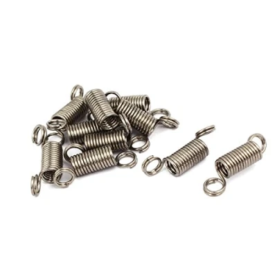 Image of sourcingmap 0.7mmx5mmx20mm 304 Stainless Steel Tension Springs Silver Tone 10pcs