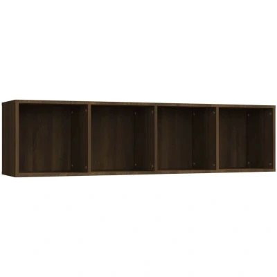 Image of vidaXL Book Cabinet/TV Cabinet Brown Oak 143x30x36cm Engineered Wood