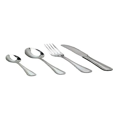 Image of Genware NEV DF BD Dessert Fork, Bead Pattern (Pack of 12)
