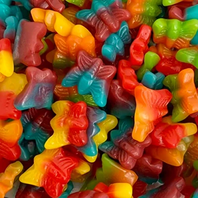 Image of Jelly Butterflies 700g Re Sealable Pouch by The Gourmet Sweet Company