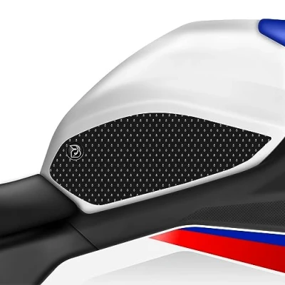 Image of BLOQ Motorcycle Fuel Tank Grips/Traction Pads compatible with BMW S1000RR (2019 ) / S1000R (2021 M1000RR M1000R (2023 BLACK
