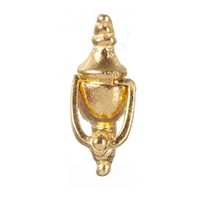 Image of Dolls House Brass Knocker Miniature Metal Door Furniture DIY Accessory